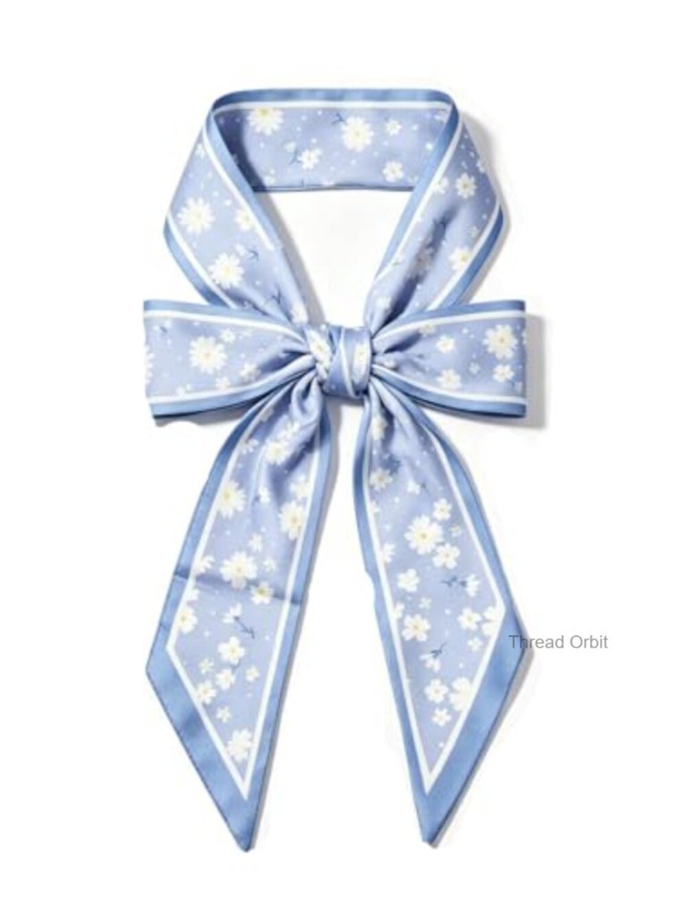 Long Skinny Satin Neck Scarf Purse Belt Hair Wrap Accessory